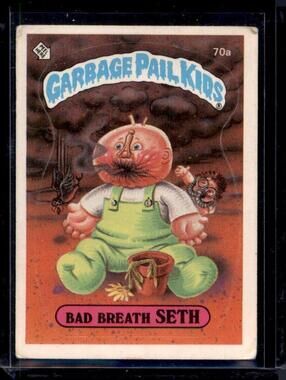 Garbage Pail Kids - Bad Breath Seth Trading Card #70a